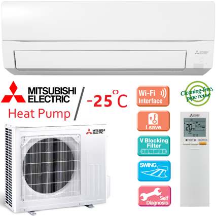 Тепловой насос Mitsubishi Electric MSZ-FT50VG/MUZ-FT50VGHZ (Zubadan)
